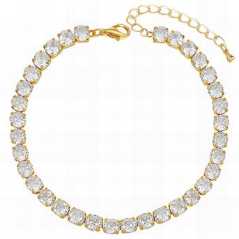 UB Wild 18K gold plated Stainless steel "Tennis" bracelet