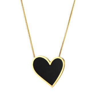 UB Wild 18K GOLD PLATED STAINLESS STEEL "HEART" NECKLACE