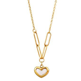 UB Wild 18K gold plated Stainless steel "Hearts" necklac