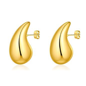UB Wild 18K gold plated Stainless steel "Teardrops" earrings